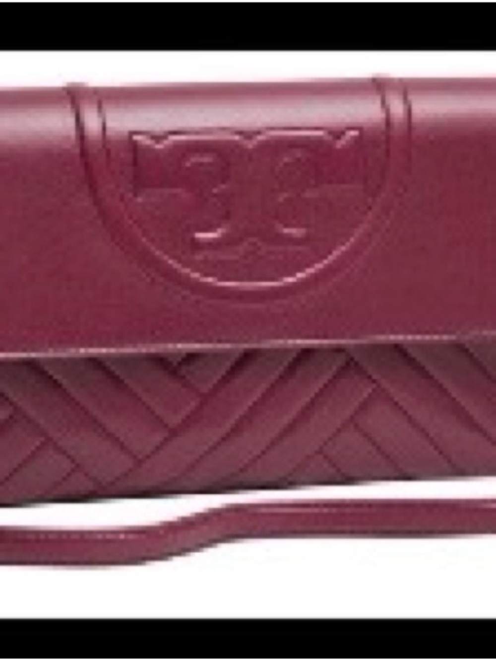 CLOSET CLOSING - Last Call! Tory Burch Quilted Burgundy Leather Crossbody Clutch